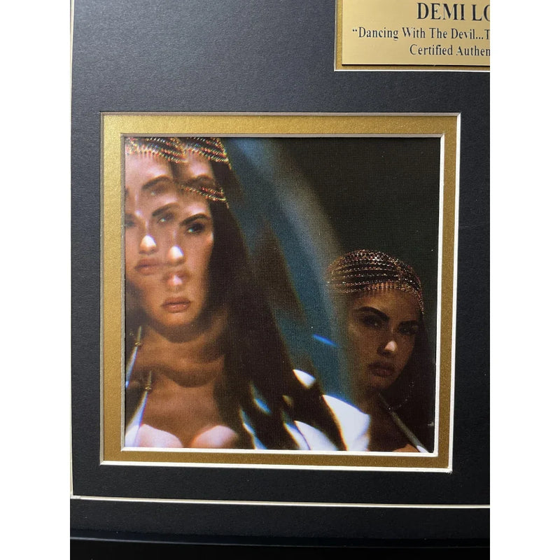 Demi Lovato Autographed "Dancing Devil" CD Album Framed Collage PSA/DNA Signed