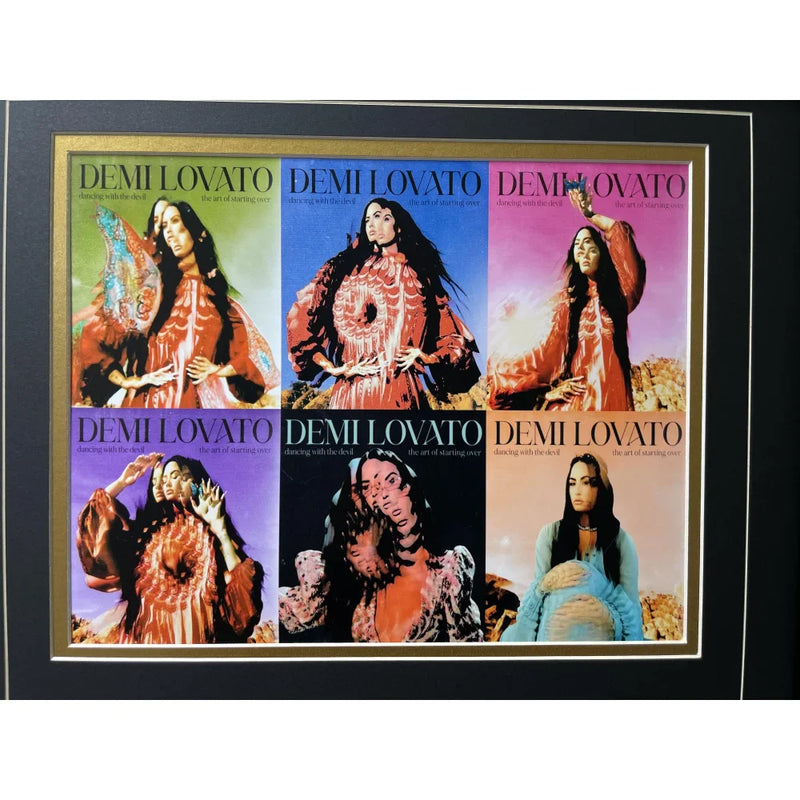 Demi Lovato Autographed "Dancing Devil" CD Album Framed Collage PSA/DNA Signed