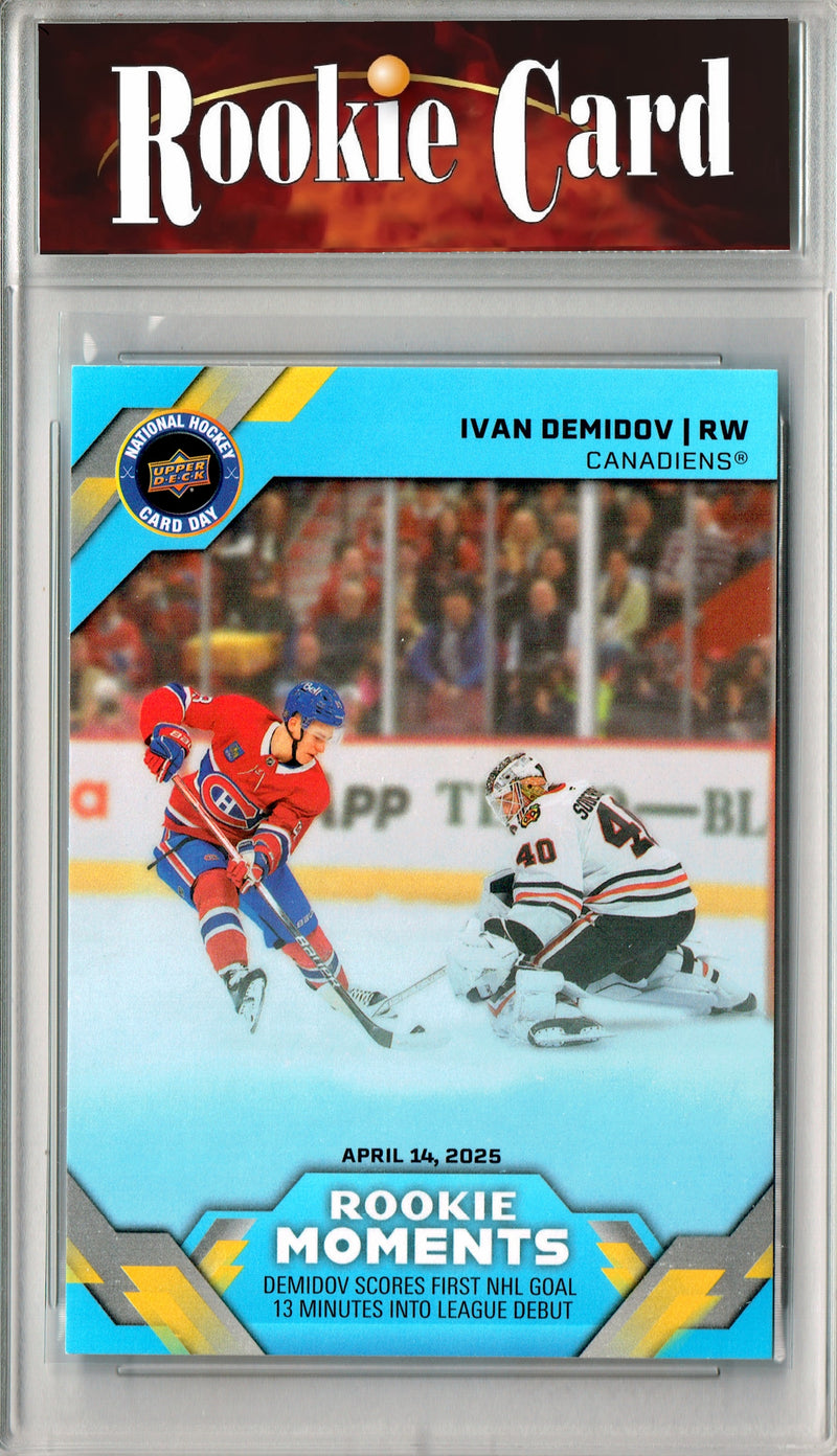 Ivan Demidov Rookie Card 2026 Upper Deck #NHCD-31 National Hockey Card Day, Certified Mint+ Condition, Montreal Canadiens Hockey