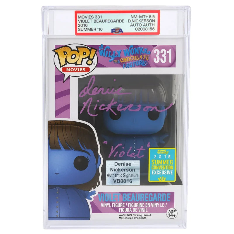 Denise Nickerson Signed Willy Wonka Violet Beauregarde Funko Pop #331 PSA/DNA Autographed
