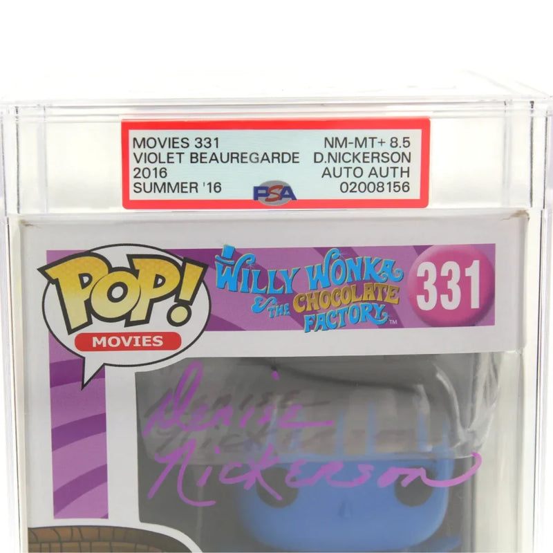 Denise Nickerson Signed Willy Wonka Violet Beauregarde Funko Pop #331 PSA/DNA Autographed