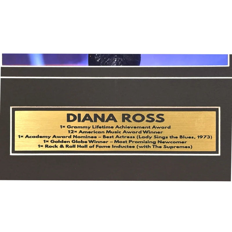 Diana Ross Autographed 8x10 Photo Beckett Framed Ain’t No Mountain High Enough Signed Music