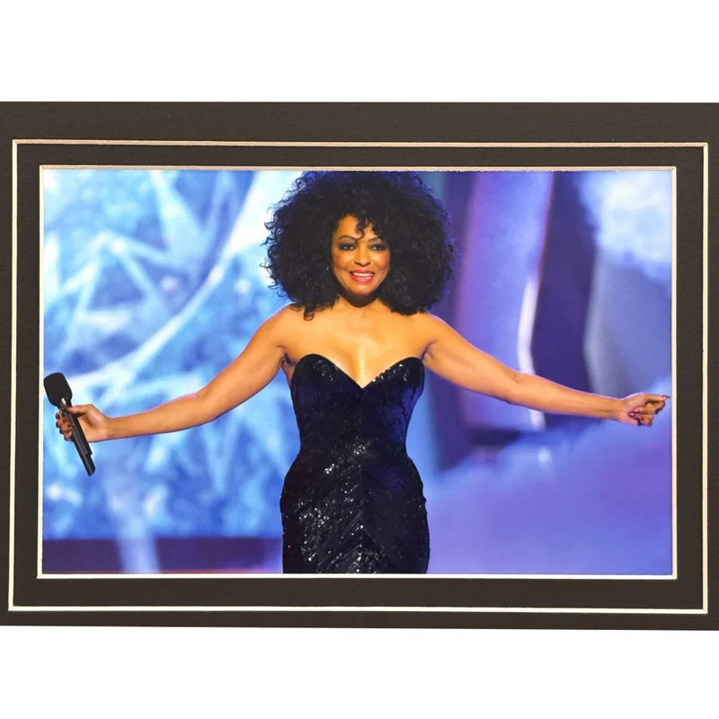 Diana Ross Autographed 8x10 Photo Beckett Framed Ain’t No Mountain High Enough Signed Music