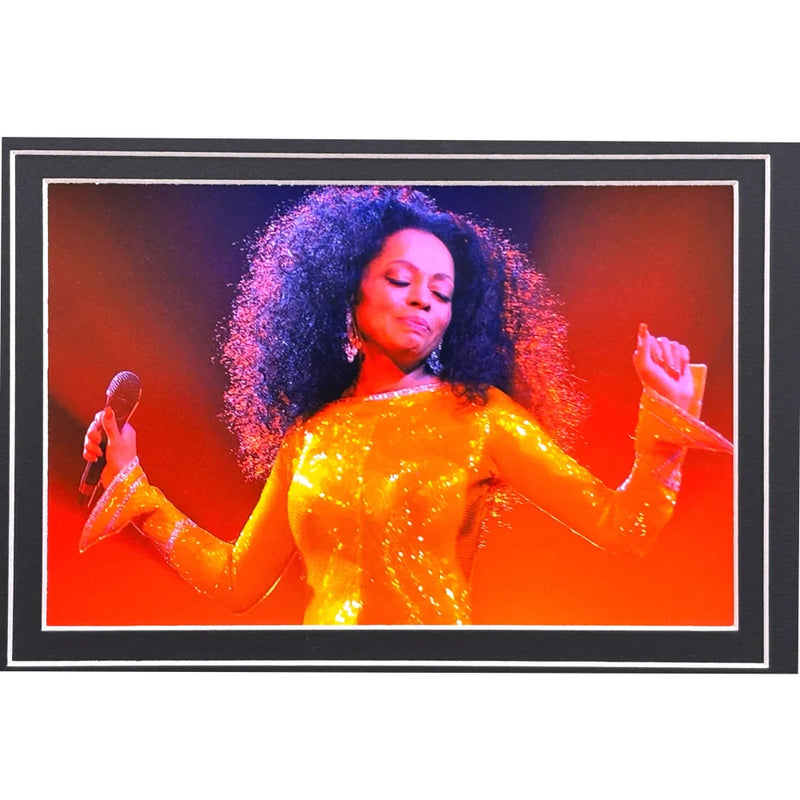 Diana Ross Autographed 8x10 Photo Beckett Framed Ain’t No Mountain High Enough Signed Music