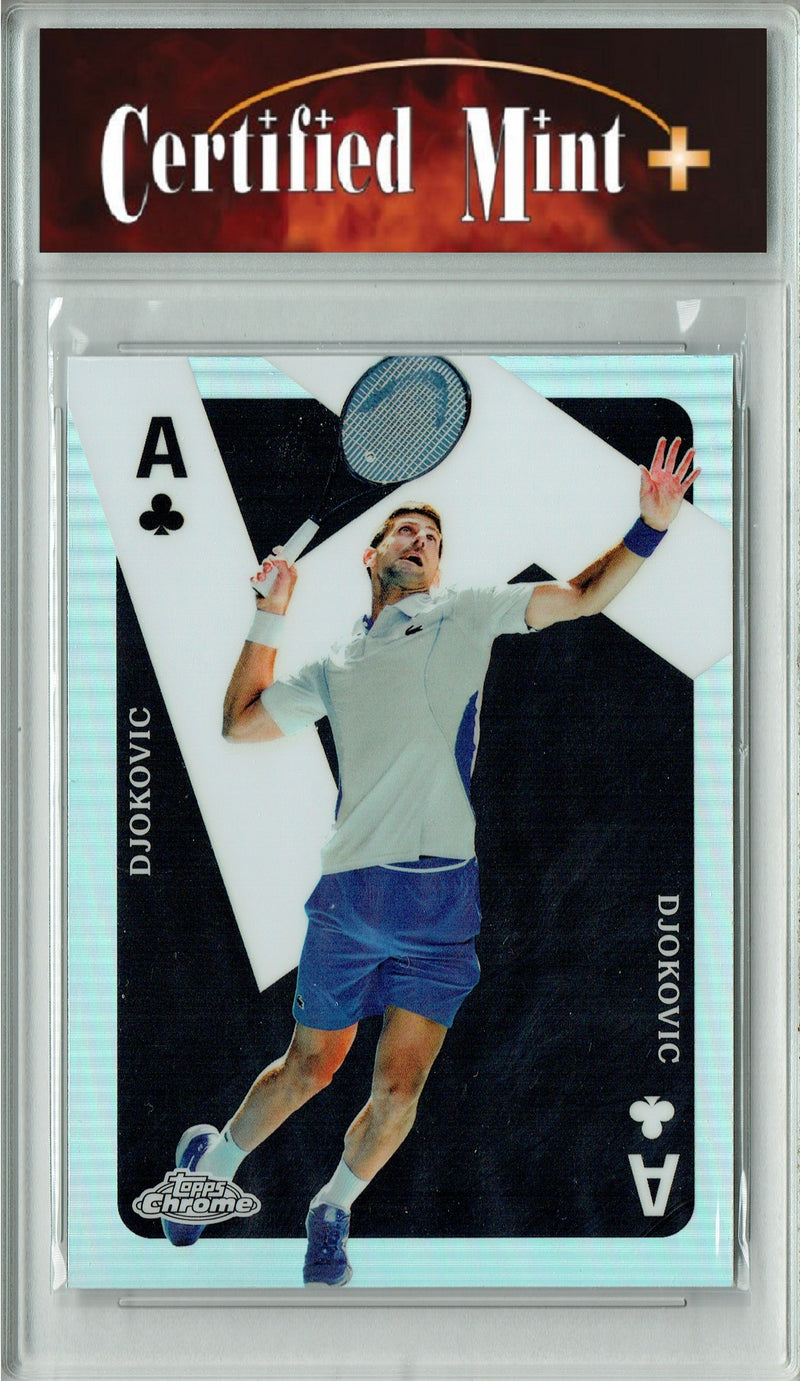 Certified Mint+ Novak Djokovic 2025 Topps Chrome #CAS-ND Aces Refractor Rare Trading Card Serbia