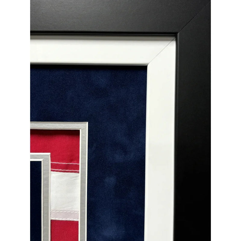 Donald Trump Autographed 2025 Inauguration USA Flag Framed W/ Actual WaPo Newspaper JSA COA