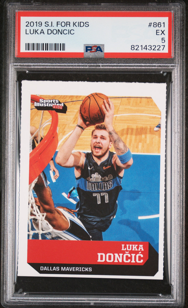 PSA 5 EX Luka Doncic 2019 S.I. for Kids #861 Rookie Card Dallas Mavericks