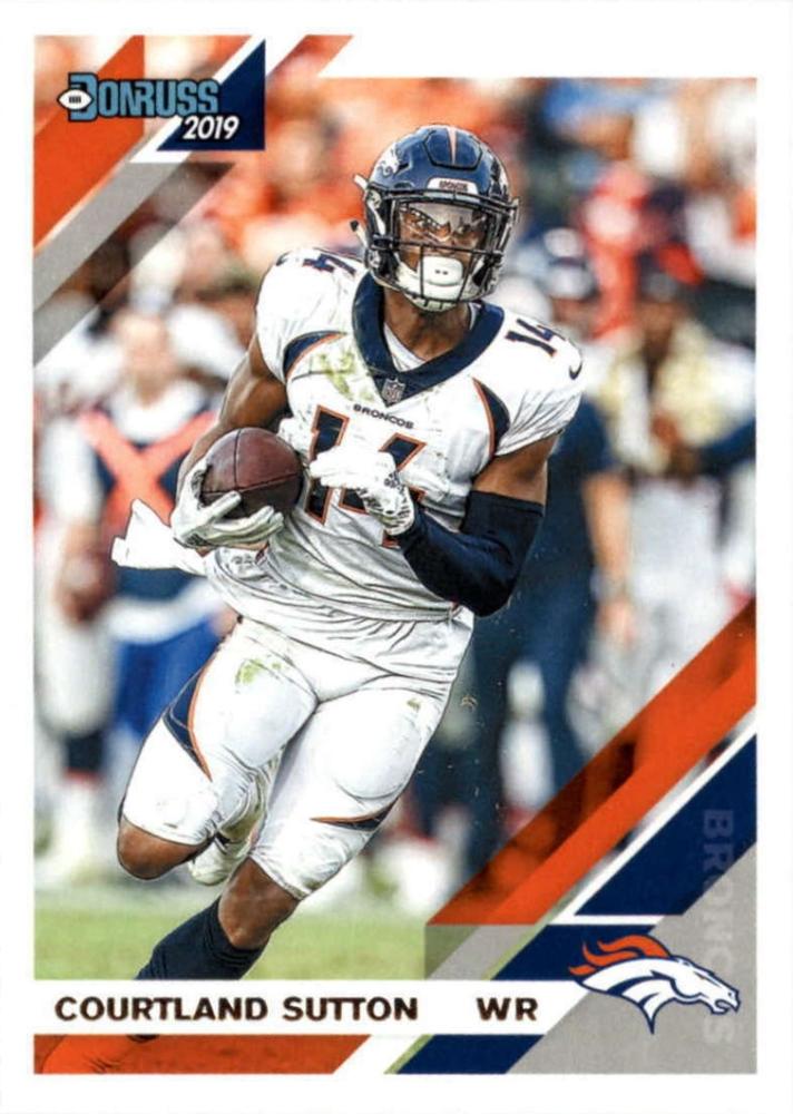 Courtland Sutton 2019 Donruss Football 48 Card Lot Denver #86