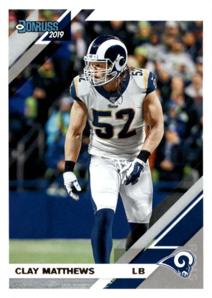 Clay Matthews 2019 Donruss Football 48 Card Lot Los Angeles #99