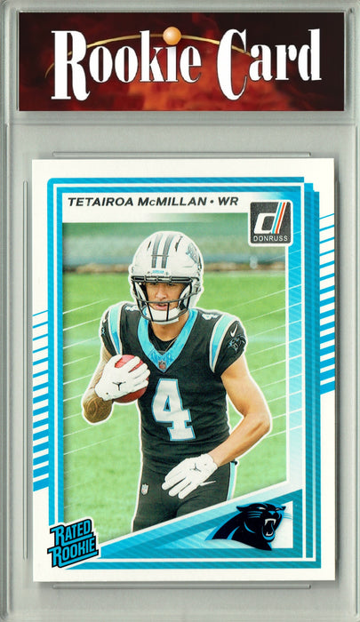 Certified Mint+ Tetairoa McMillan 2025 Donruss Football #314 Rookie Card Carolina Panthers