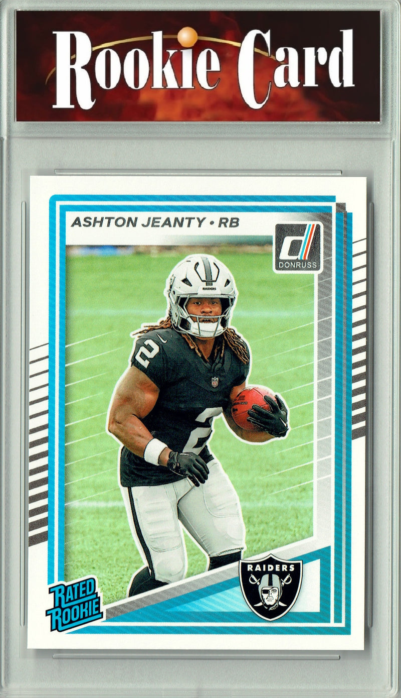 Certified Mint+ Ashton Jeanty 2025 Donruss Football #305 Rookie Card Las Vegas Raiders