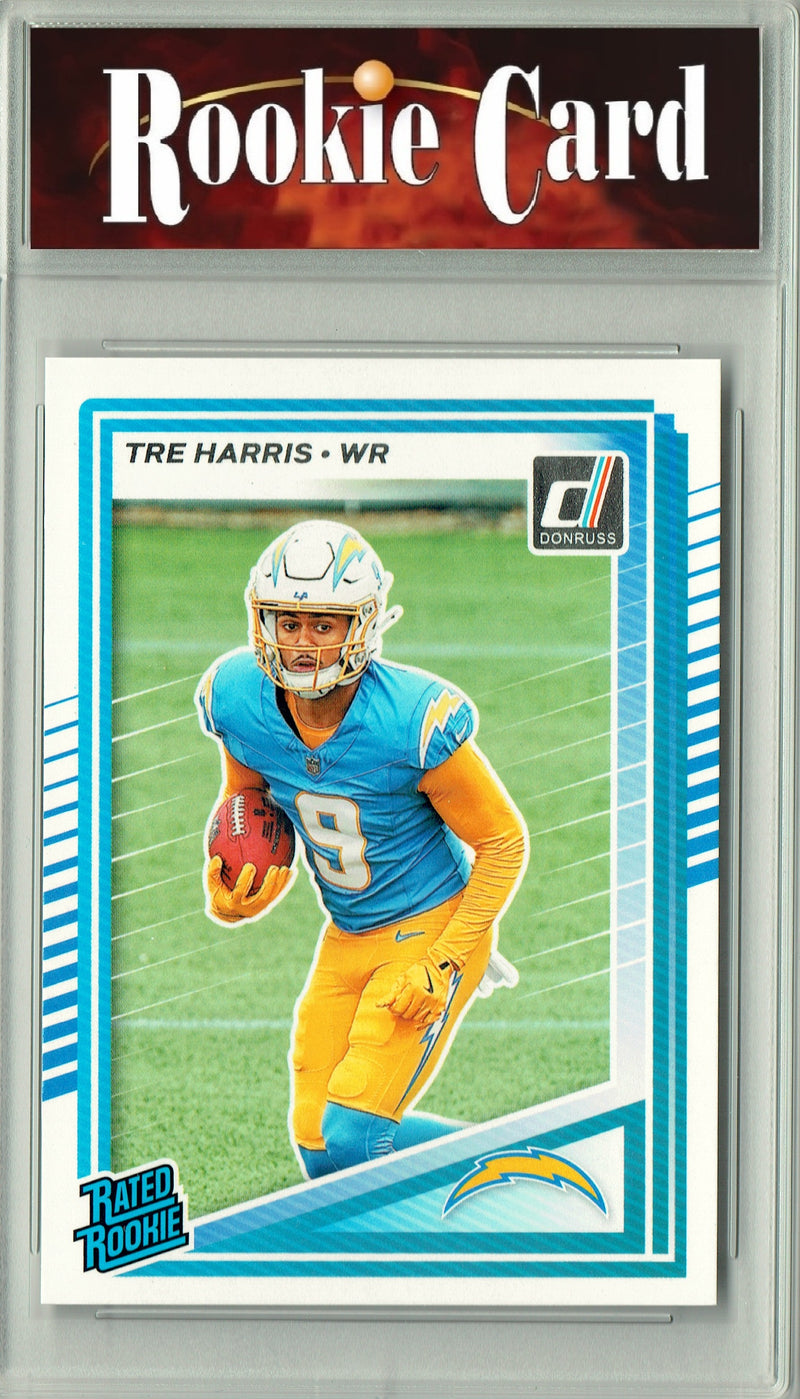 Certified Mint+ Tre Harris 2025 Donruss Football #329 Rookie Card Los Angeles Chargers