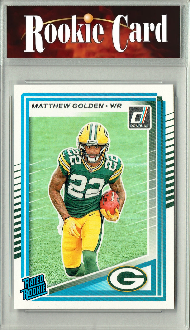 Certified Mint+ Matthew Golden 2025 Donruss Football #311 Rookie Card Green Bay Packers