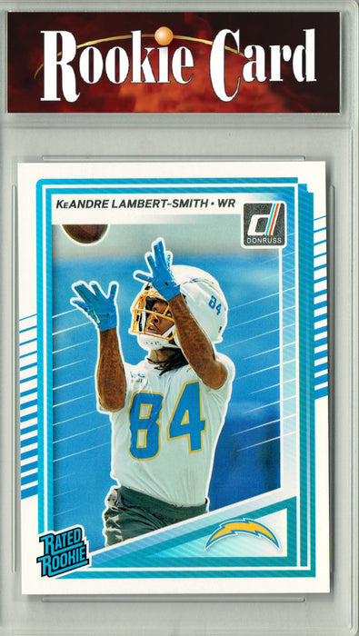 Certified Mint+ KeAndre Lambert Smith 2025 Donruss Football #367 Rookie Card Los Angeles Chargers