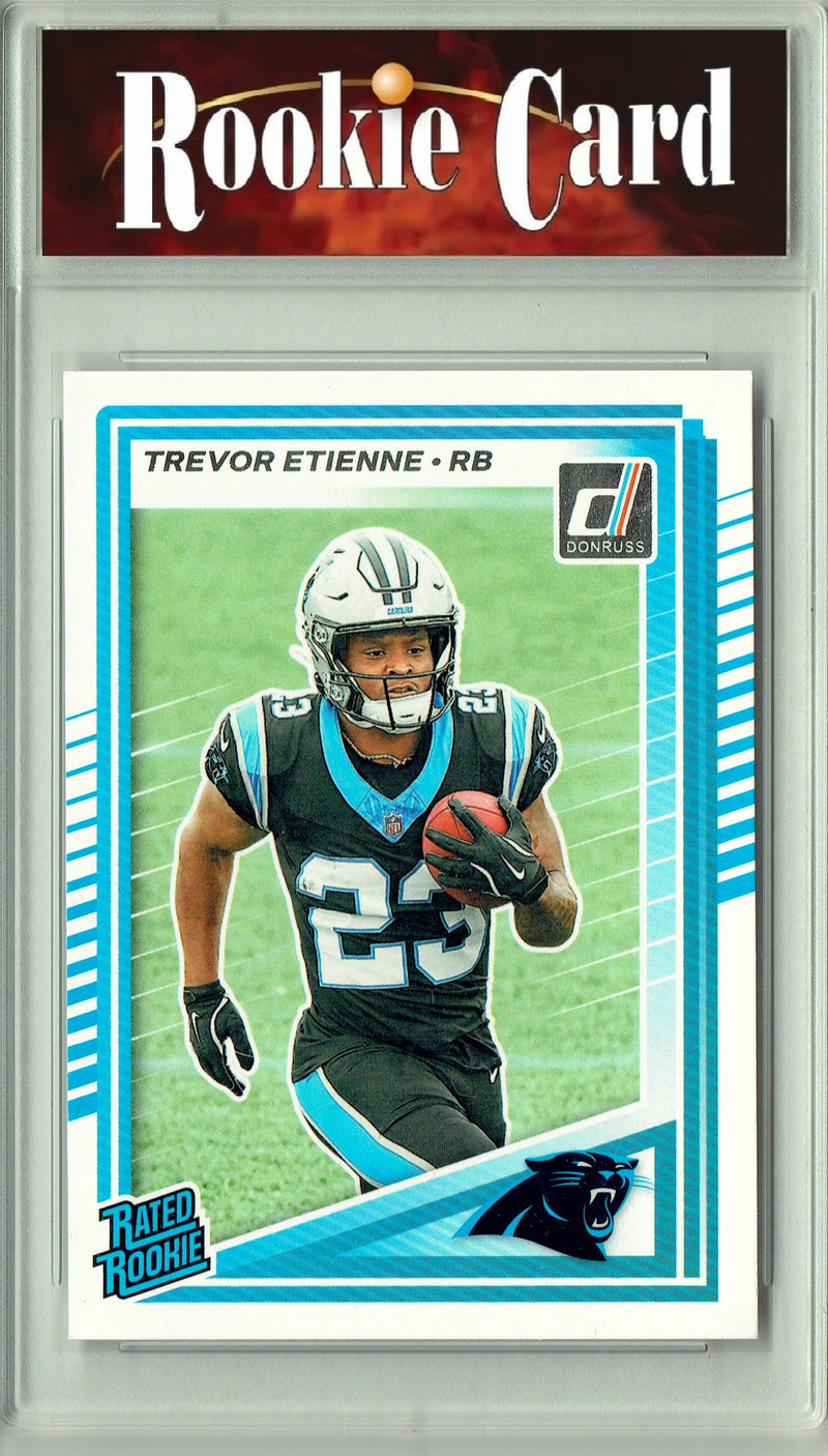 Certified Mint+ Trevor Etienne 2025 Donruss Football #326 Rookie Card Carolina Panthers