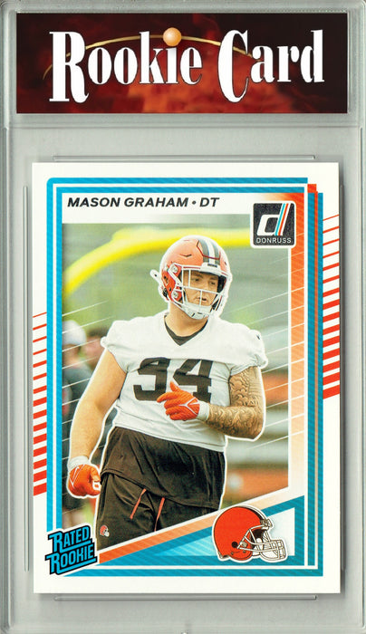 Certified Mint+ Mason Graham 2025 Donruss Football #340 Rookie Card Cleveland Browns