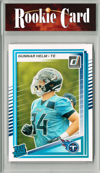 Certified Mint+ Gunnar Helm 2025 Donruss Football #371 Rookie Card Tennessee Titans