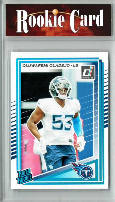 Certified Mint+ Oluwafemi Oladejo 2025 Donruss Football #384 Rookie Card Tennessee Titans