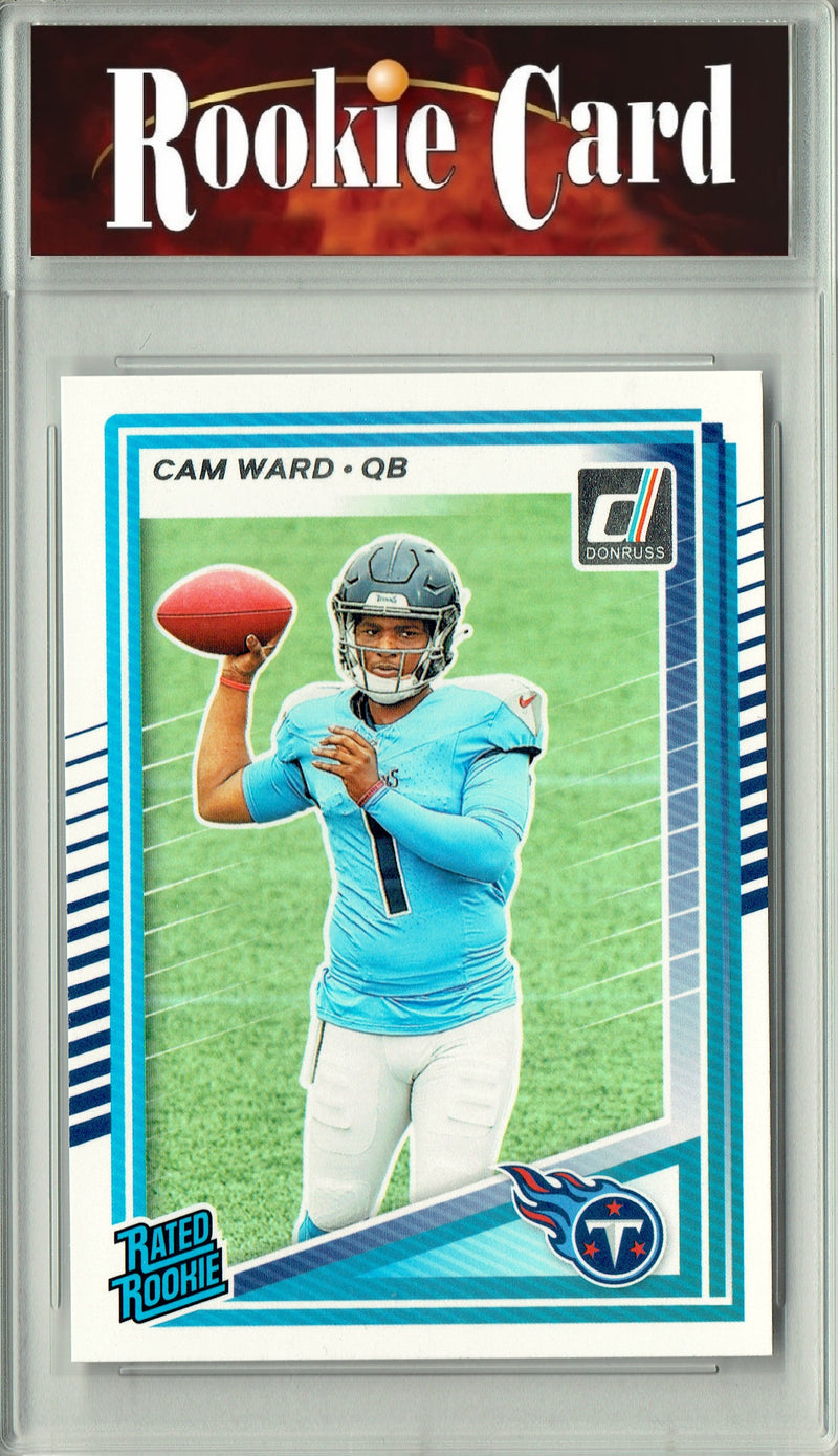 Certified Mint+ Cam Ward 2025 Donruss Football #350 Rookie Card Tennessee Titans