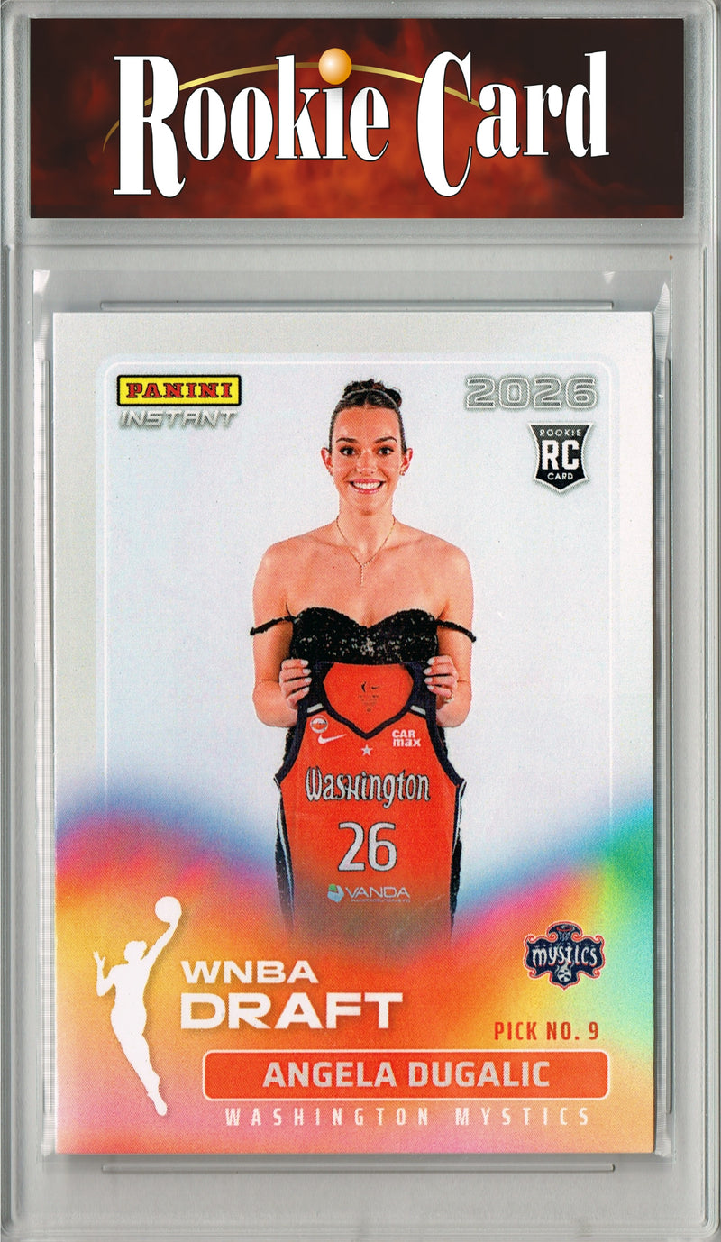 Angela Dugalic Rookie Card Washington Mystics 2026 WNBA Draft Night #DN-8 1 of 1696 Certified Mint+ Trading Card