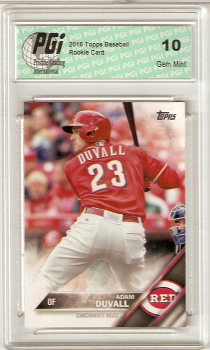 Adam Duvall 2016 Topps Series 2 #584 Rookie Card PGI 10