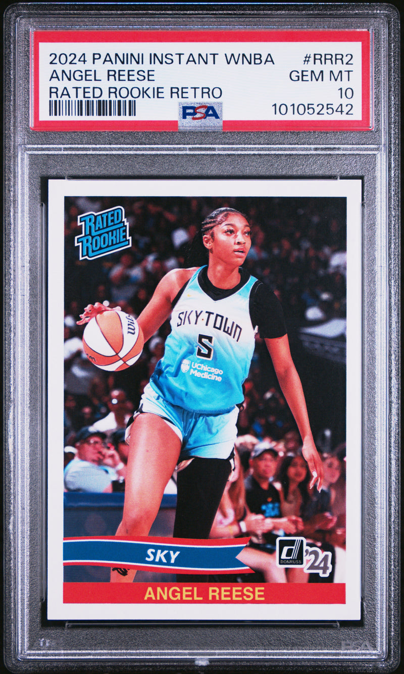 PSA 10 Angel Reese 2024 Panini Instant #RRR2 Rated Rookie Retro Rookie Card Chicago Sky