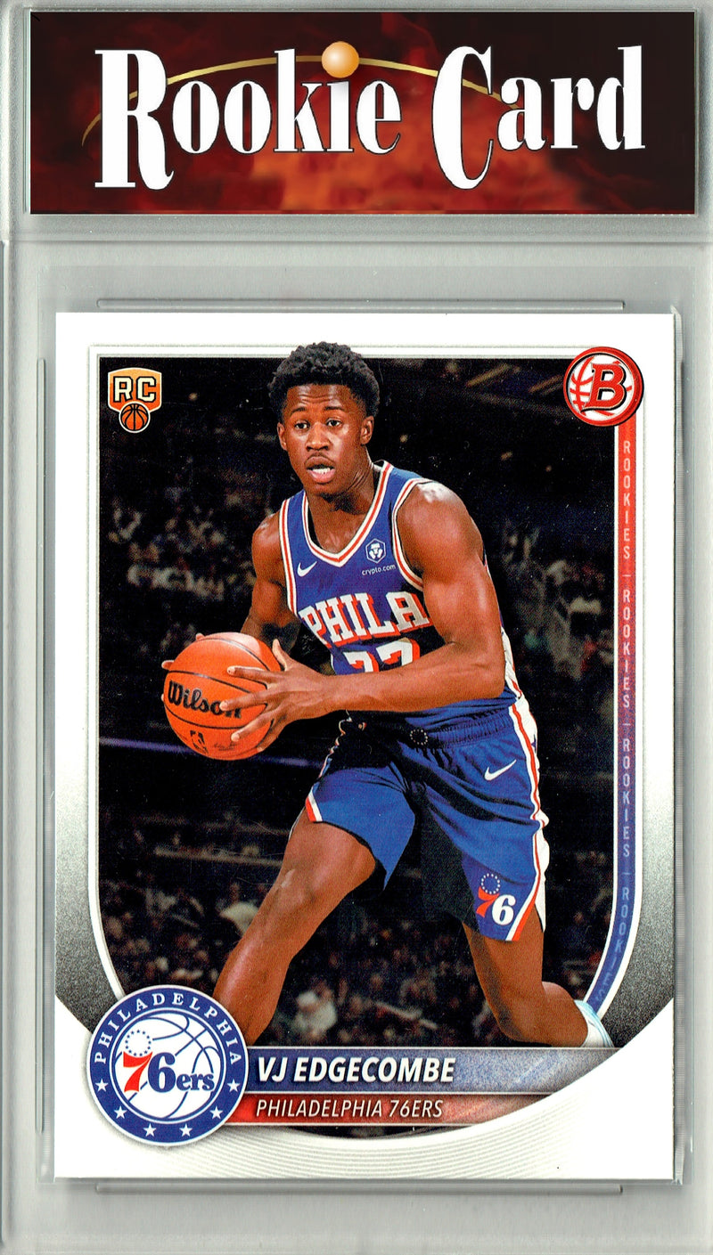V.J. Edgecombe Rookie Card 2025 Bowman #3 0, Certified Mint+ Condition, Philadelphia 76ers Basketball