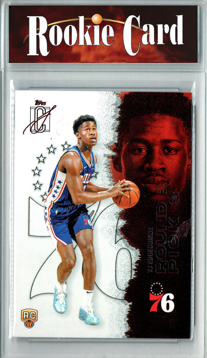 V.J. Edgecombe Rookie Card 2025 Topps #147 Signature Class, Certified Mint+ Condition, Philadelphia 76ers Basketball