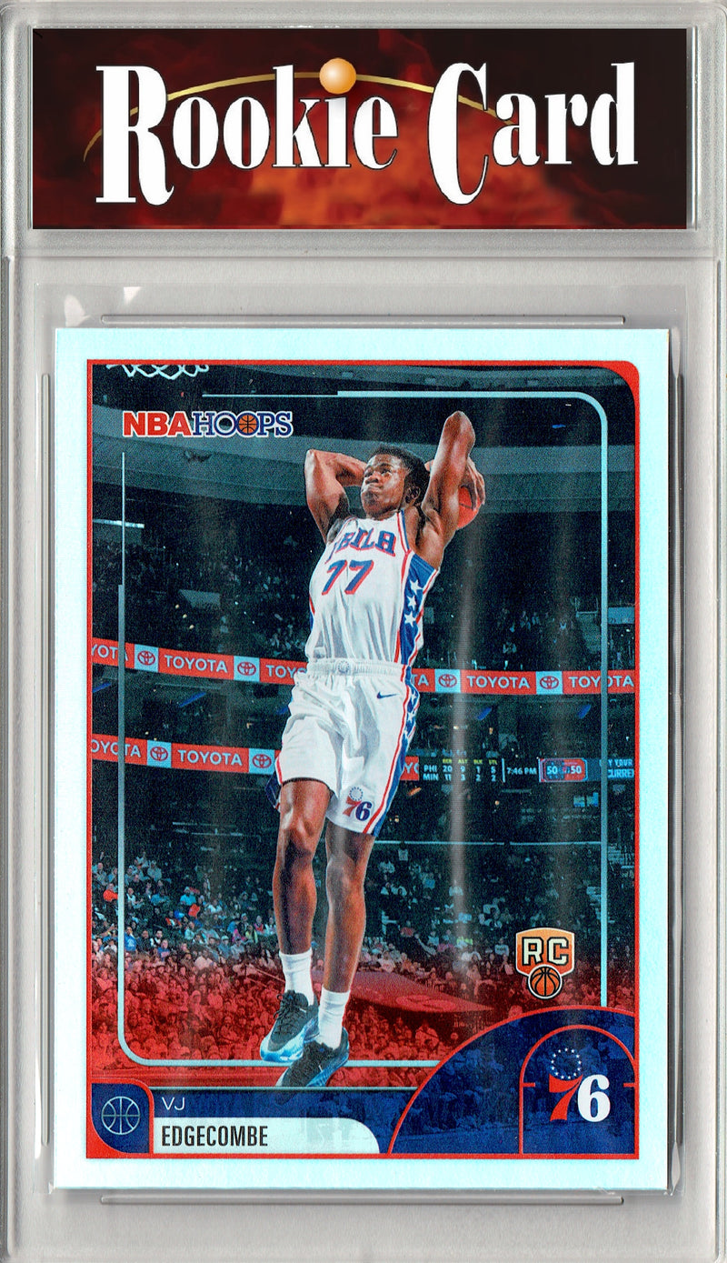 VJ Edgecombe Rookie Card 2026 Hoops #244 Rainbow Foil, Certified Mint+ Condition, Philadelphia 76ers Basketball