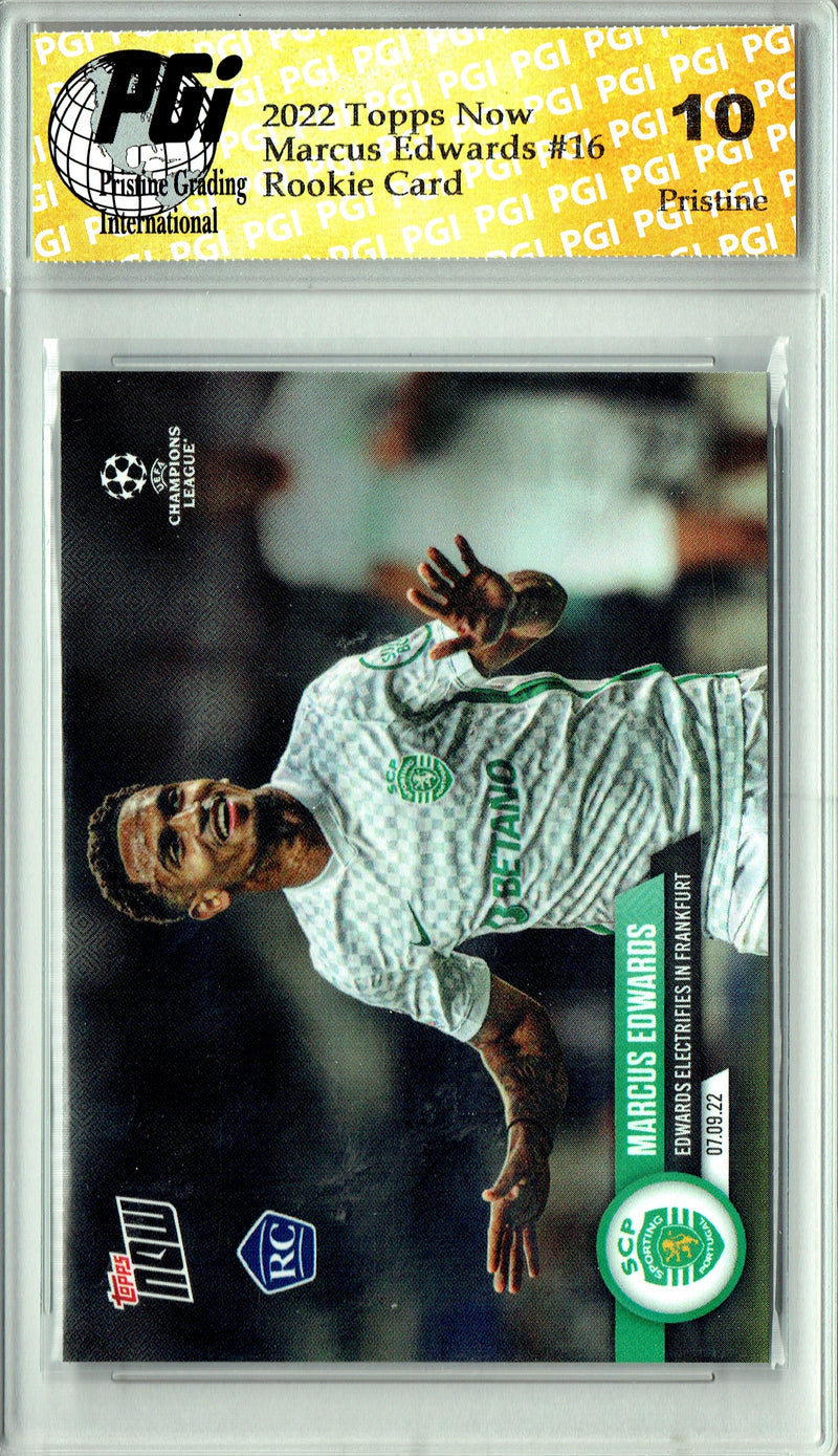 Marcus Edwards 2022 Topps Now #16 PRISTINE Rookie Card PGI 10