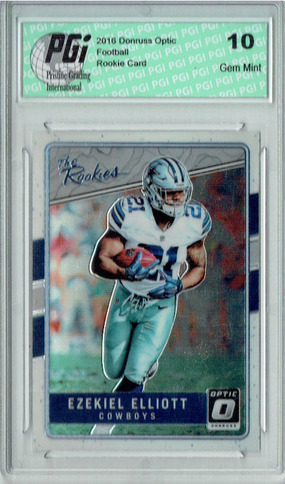 Ezekiel Elliott 2016 Donruss Optic #TR-EE The Rookies Rookie Card PGI 10