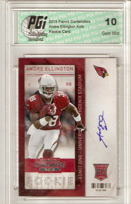 Andre Ellington 2013 Playoff Contenders Auto Rookie Ticket Card PGI 10