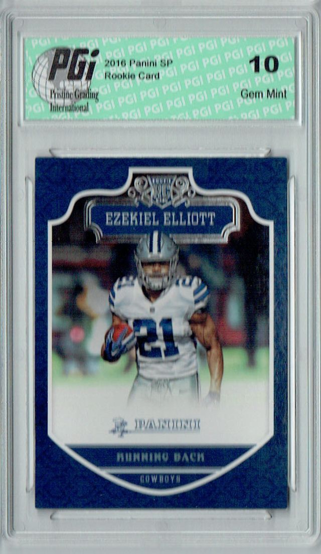 Ezekiel Elliott 2016 Panini #209 SP Rookie Card PGI 10