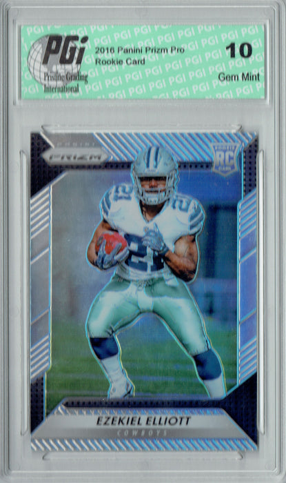 Ezekiel Elliott 2016 Panini Prizm Pro #238 Refractor Rookie Card PGI 10