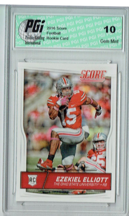 Ezekiel Elliott 2016 Score #344 Rookie Card PGI 10