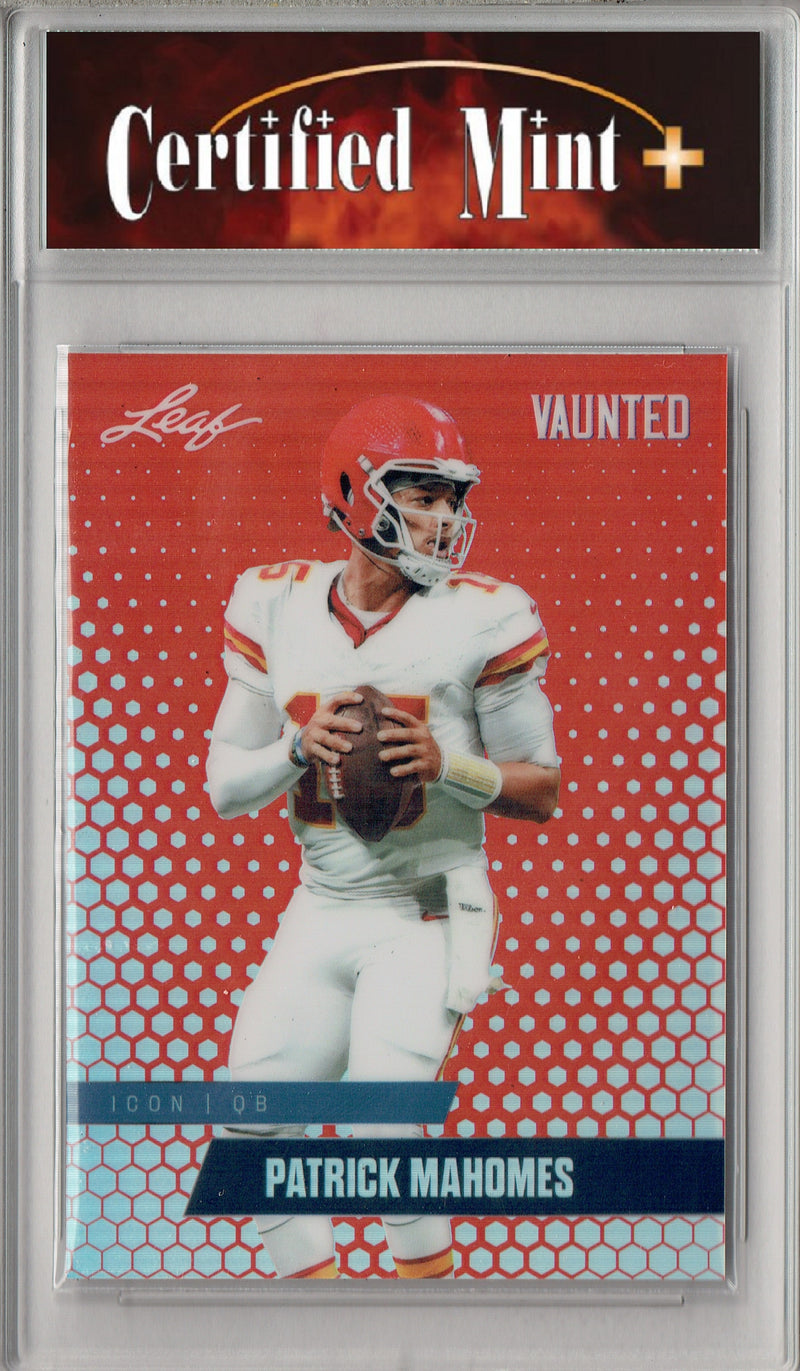 Patrick Mahomes Trading Card Kansas City CM+ Football Card 2025 Leaf Vaunted Metal #VM-06 Red 2 Made