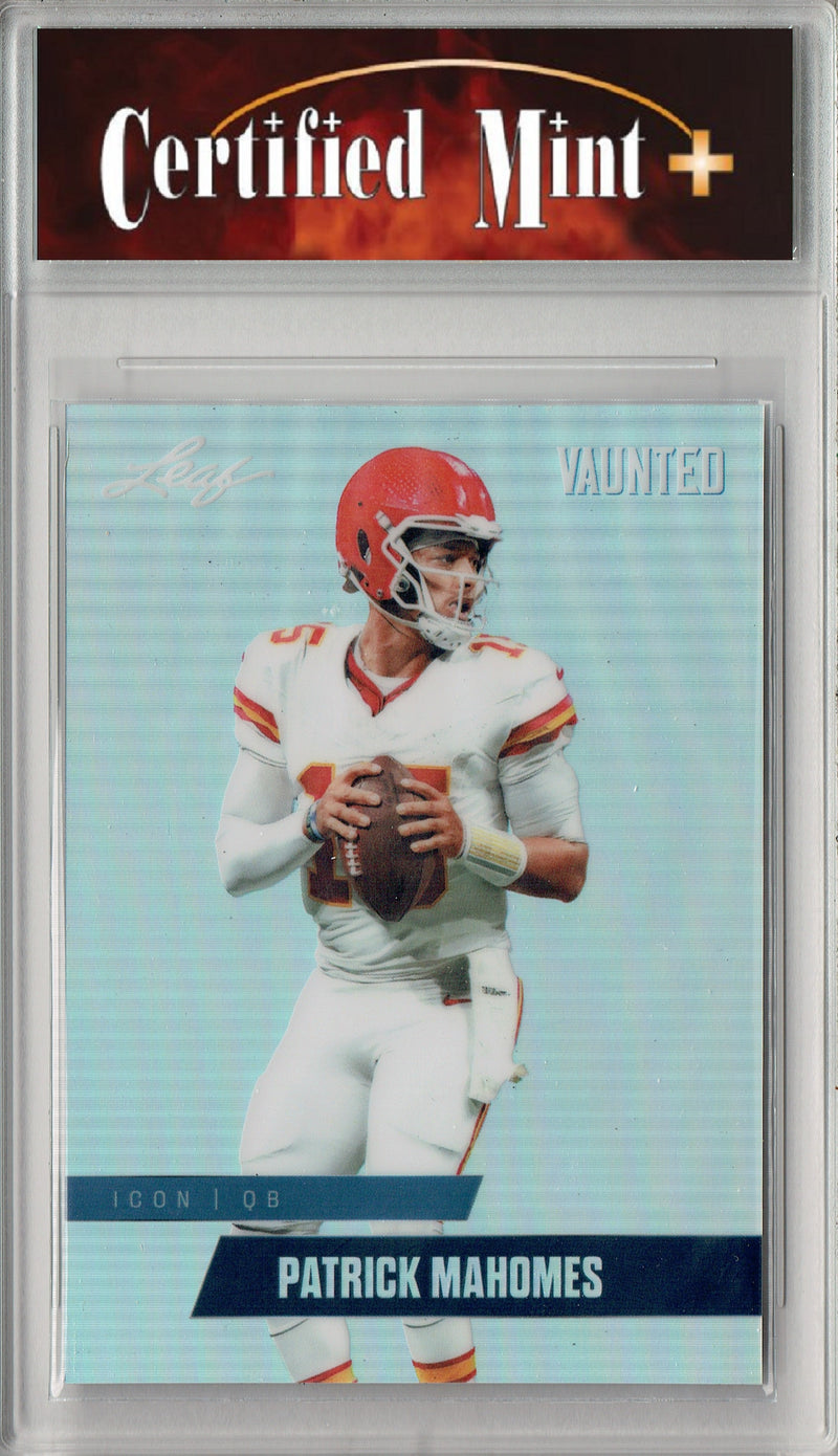Patrick Mahomes Trading Card Kansas City CM+ Football Card 2025 Leaf Vaunted Metal #VM-06 Silver 10 Made