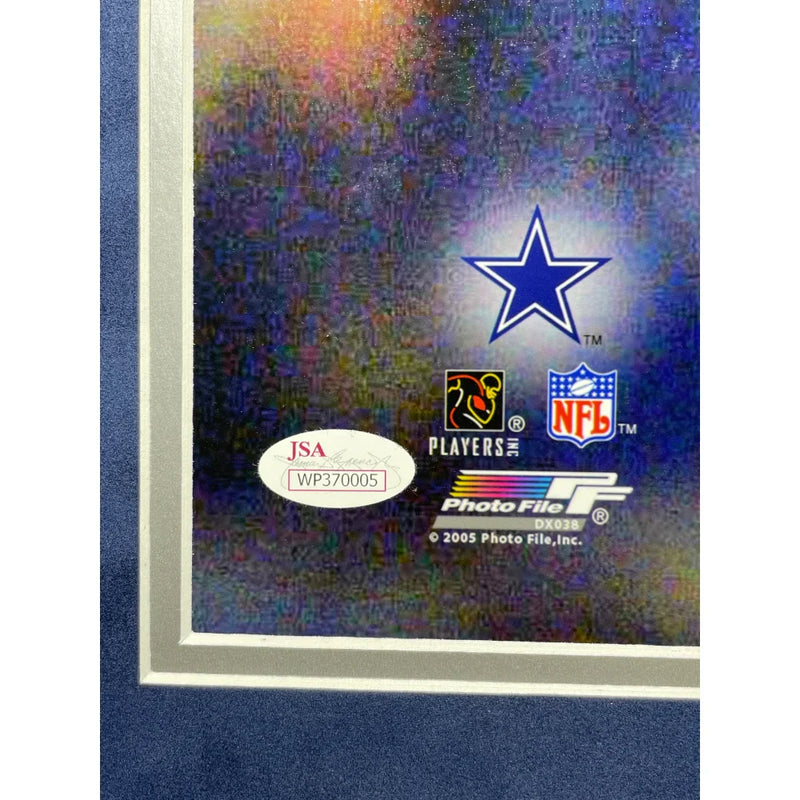Emmitt Smith Autographed Dallas Cowboys 16x20 Photo Framed Signed BAS Prova