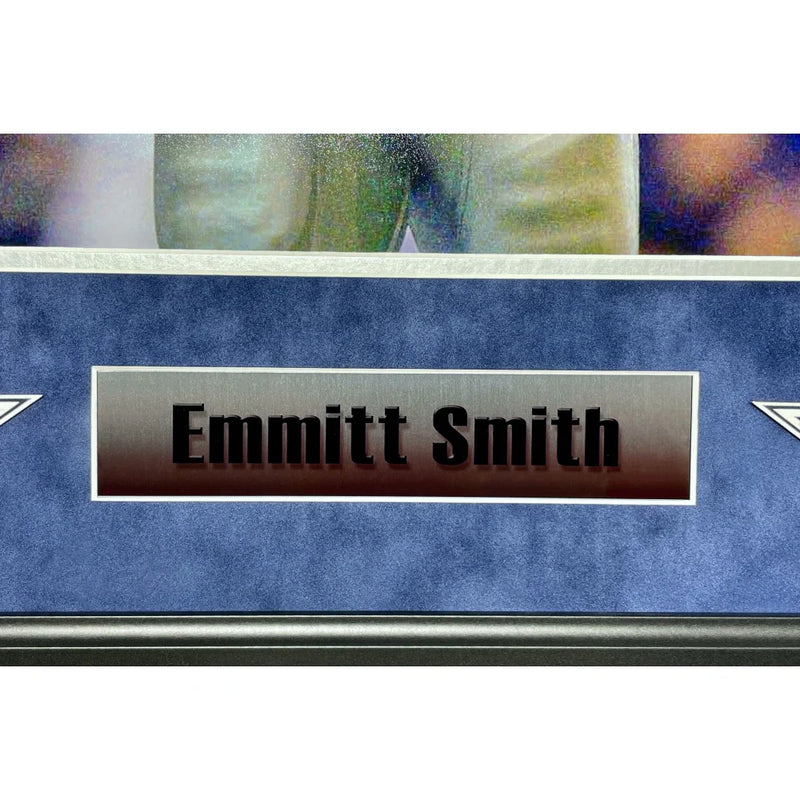 Emmitt Smith Autographed Dallas Cowboys 16x20 Photo Framed Signed BAS Prova