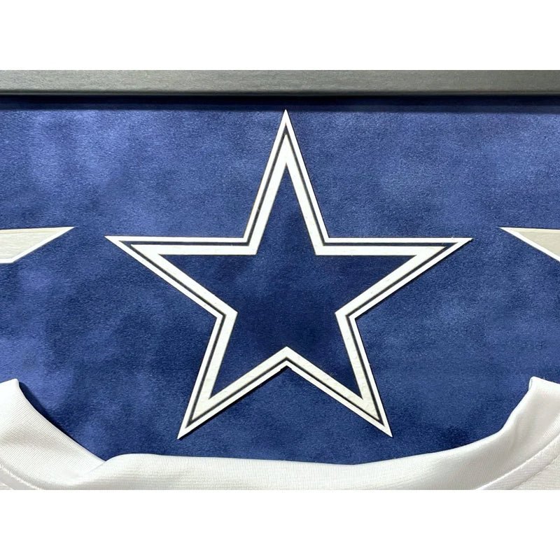 Emmitt Smith Autographed Dallas Cowboys Jersey Framed BAS Prova Signed White