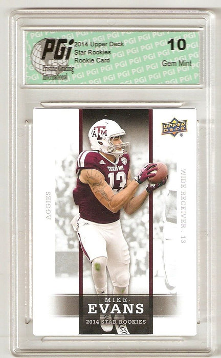 Mike Evans 2014 Upper Deck #31 Buccaneers SP Star Rookie Card PGI 10