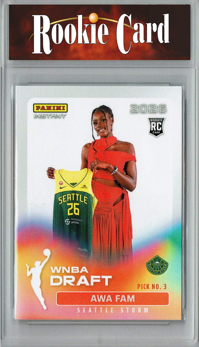 Awa Fam Rookie Card Seattle Storm 2026 WNBA Draft Night #DN-3 1 of 2359 Certified Mint+ Trading Card