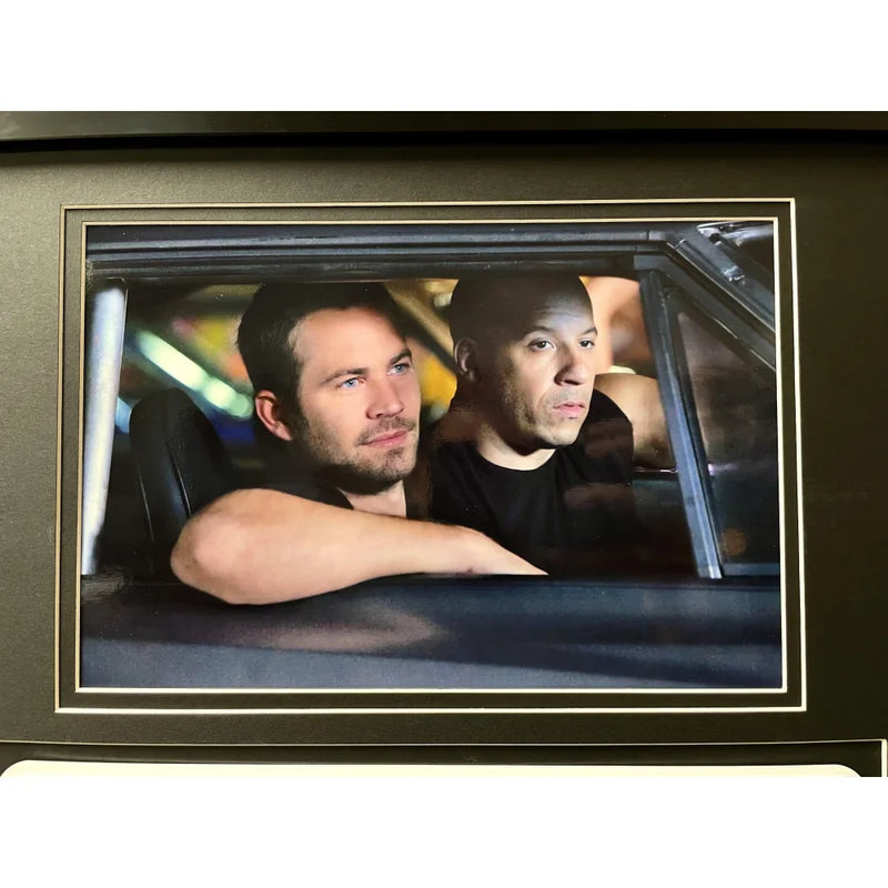 "Fast & the Furious" Vin Diesel's Dodge Charger Movie Car License Plate Framed Memorabilia
