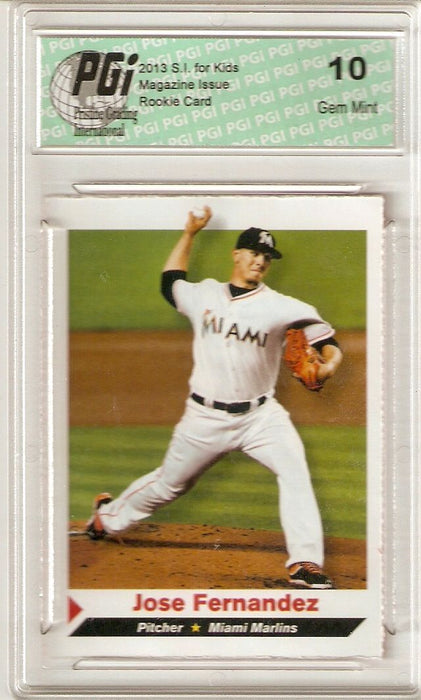 Jose Fernandez 2013 SI for Kids Rookie Card Cuba Marlins PGI 10 s.i.