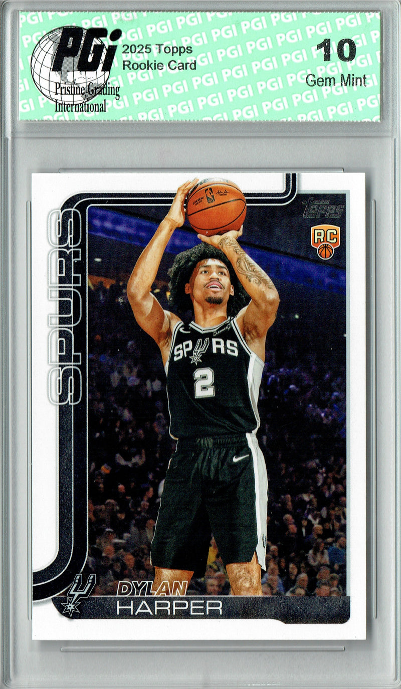 Dylan Harper 2025 #202 NBA Flagship Rookie Card PGI 10