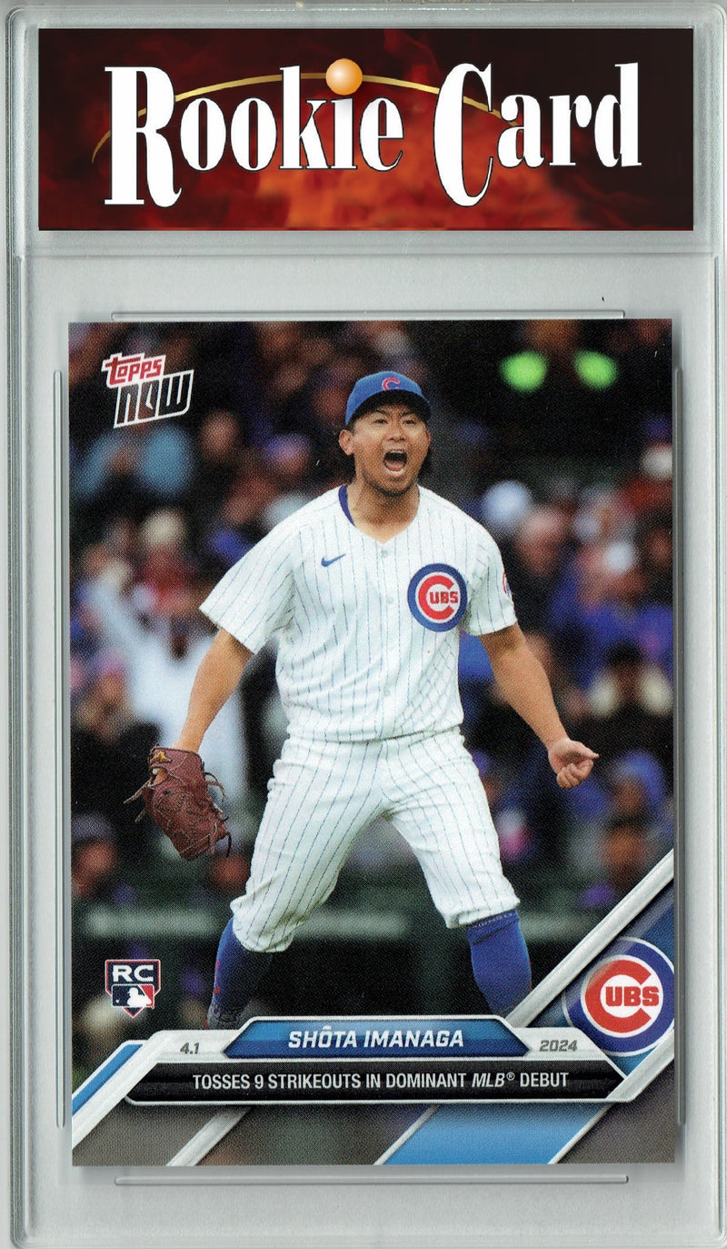 Certified Mint+ Shota Imanaga 2024 Topps Now #27 Dominant MLB Debut Rookie Card Chicago Cubs