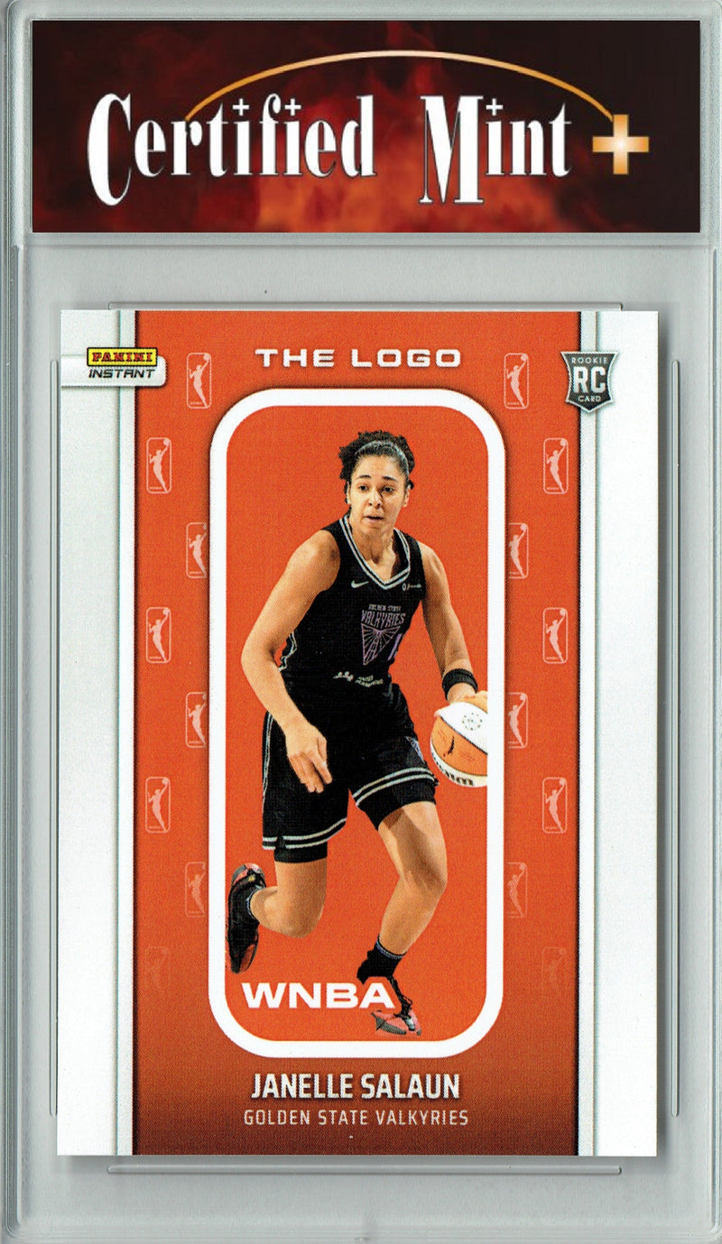 Certified Mint+ Janelle Salaun 2025 WNBA The Logo #LOGO-27 Only 1,447 Made Rookie Card Golden State Valkyries