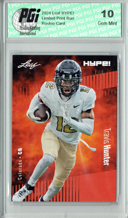 Travis Hunter 2024 Leaf HYPE! #157 Masterpiece 1 of 1 Rookie Card PGI 10