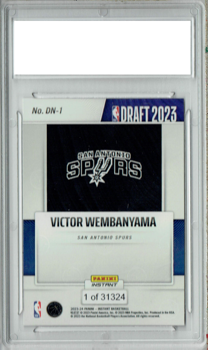 Certified Mint+ Victor Wembanyama 2023 Panini Instant #DN-1 NBA Draft 1/31324 Rookie Card