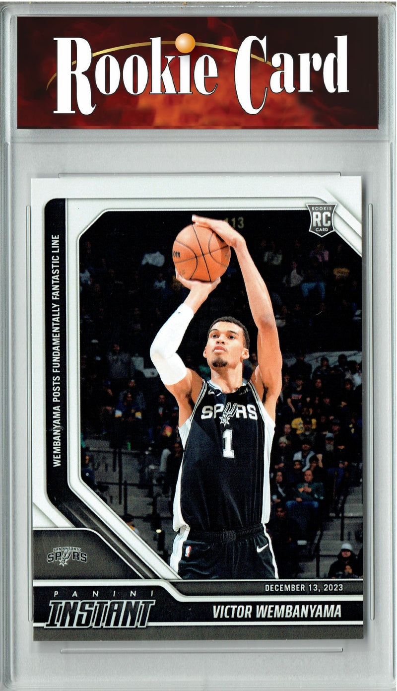 Certified Mint+ Victor Wembanyama 2023 Panini Instant #162 1 of 2582 Made Rookie Card San Antonio Spurs